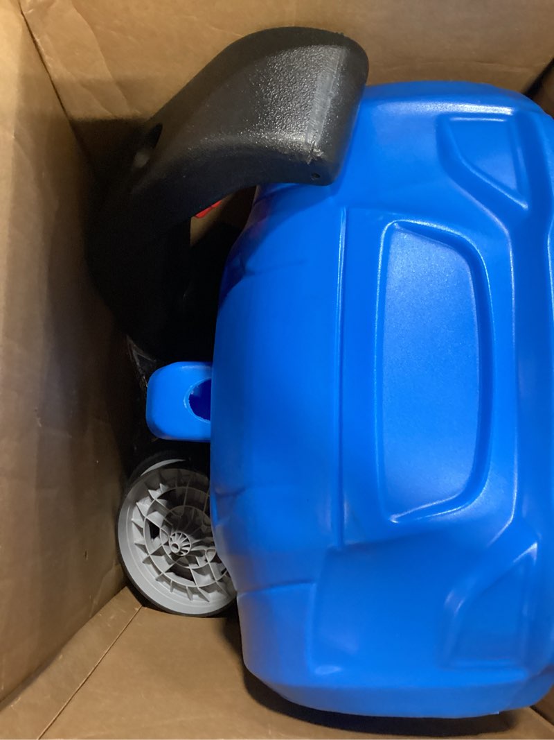 Condition photo showing Good Condition for step2 whisper ride cruiser kids push car, ride on toy, stroller substitute, includes seat belt & horn, made of durable plastic, max weight 50 lbs., for toddlers 1.5-4 years old, gray gray push car