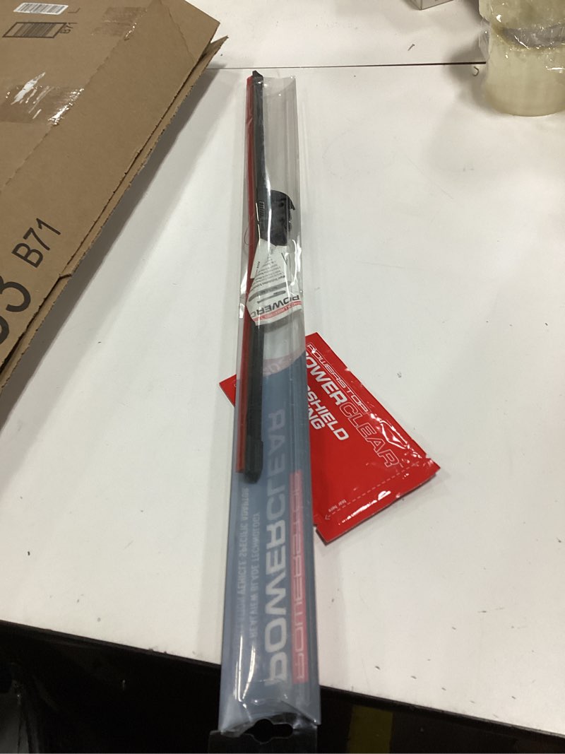 Condition photo showing As Is for ( incomplete) POWERSTOP PowerClear PCK-2420-1 Front 24\" + 20\" Windshield Wiper Blade Set J-Hook Type For Toyota Camry, Toyota 4Runner, Chevy Traverse, Kia Soul, Land Rover Range Rover [Model Specific]