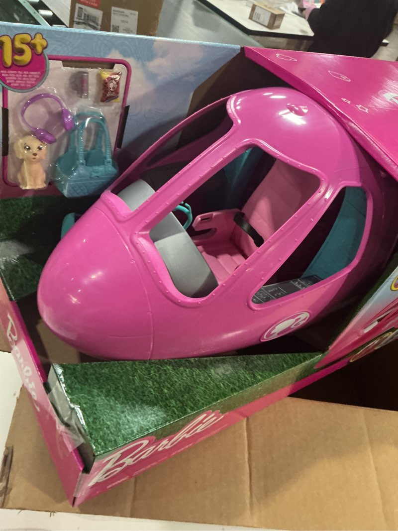 Condition photo showing Good Condition for Barbie Dreamplane Airplane Toys Playset with 15+ Accessories Including Puppy, Snack Cart, Reclining Seats and More (Amazon Exclusive)