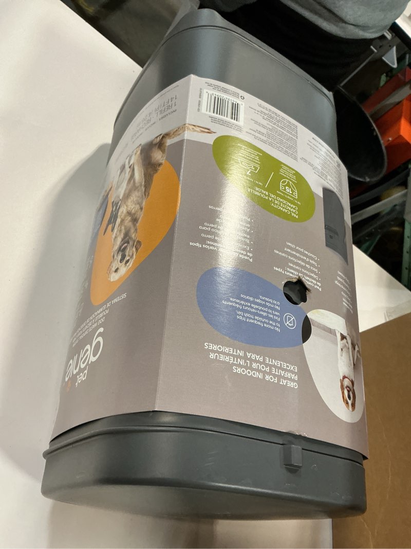 Condition photo showing As Is for Pet Genie Dog Waste Disposal System  Gray  up to 2 Month Refill Included