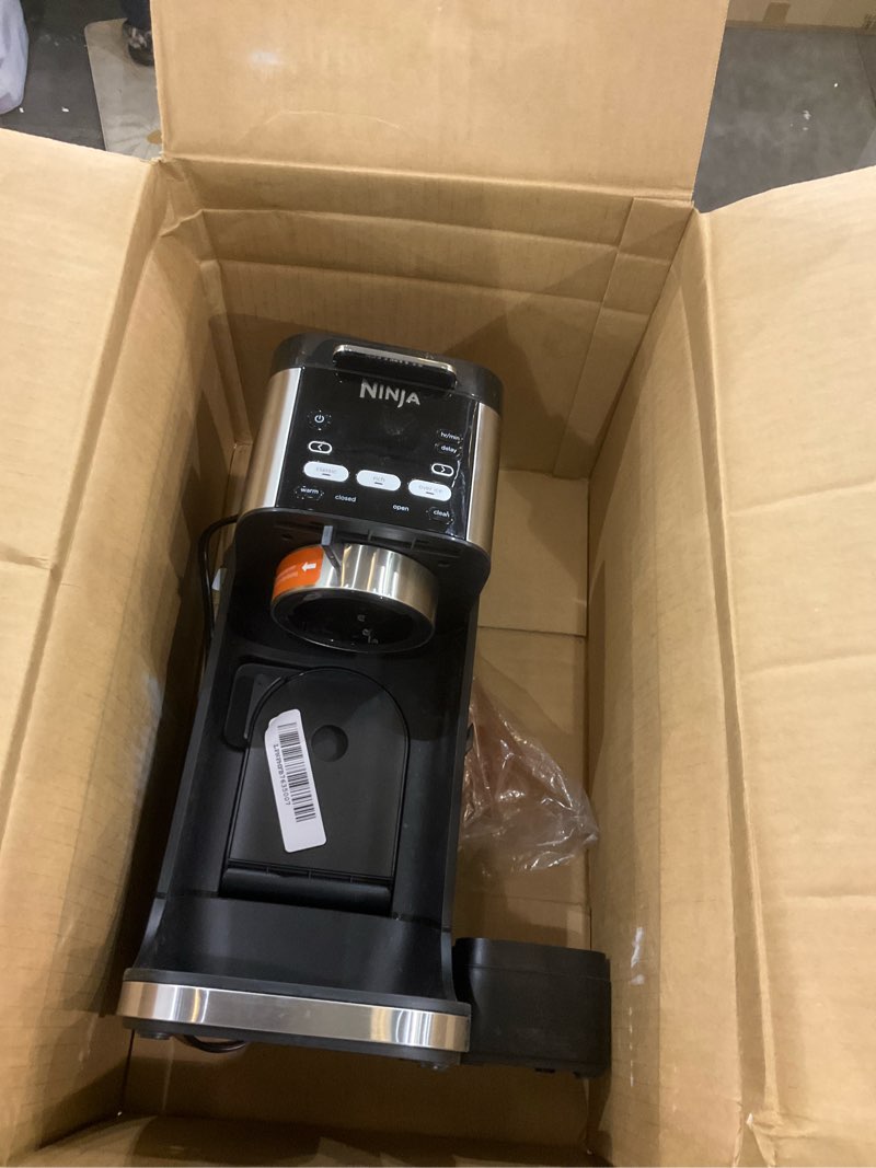 Condition photo showing As Is for Ninja | Drip Coffee Maker | DualBrew Pro Hot & Iced Coffee Machine | Use with K-Cup Coffee Pods | 3 Brew Styles (Classic, Rich, & Iced) | 60oz Removable Reservoir & Dishwasher Safe | Black | CFP101 Paper Filter