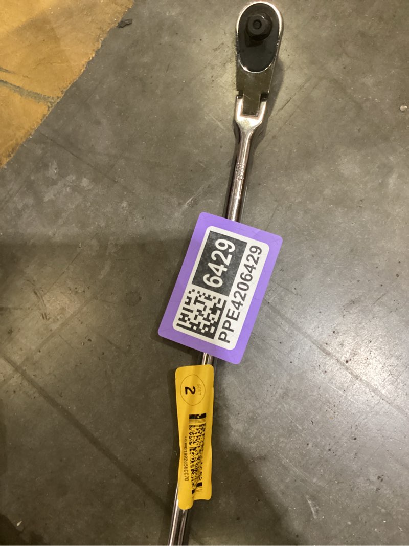 Condition photo showing As Is for week kobalt 90 -tooth 3/8-in drive comfort grip handle ratchet 