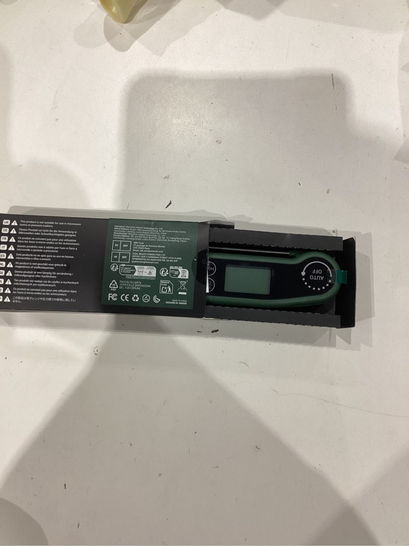 Condition photo showing Good Condition for INKBIRD 0.5 Seconds Instant Read Meat Thermometer for Cooking RHT-11K, ±0.5? Accuracy Digital Food Thermometer with 1.42inch Large Screen, Waterproof Kitchen Thermometer for Candy, Grill, BBQ, Brewing
