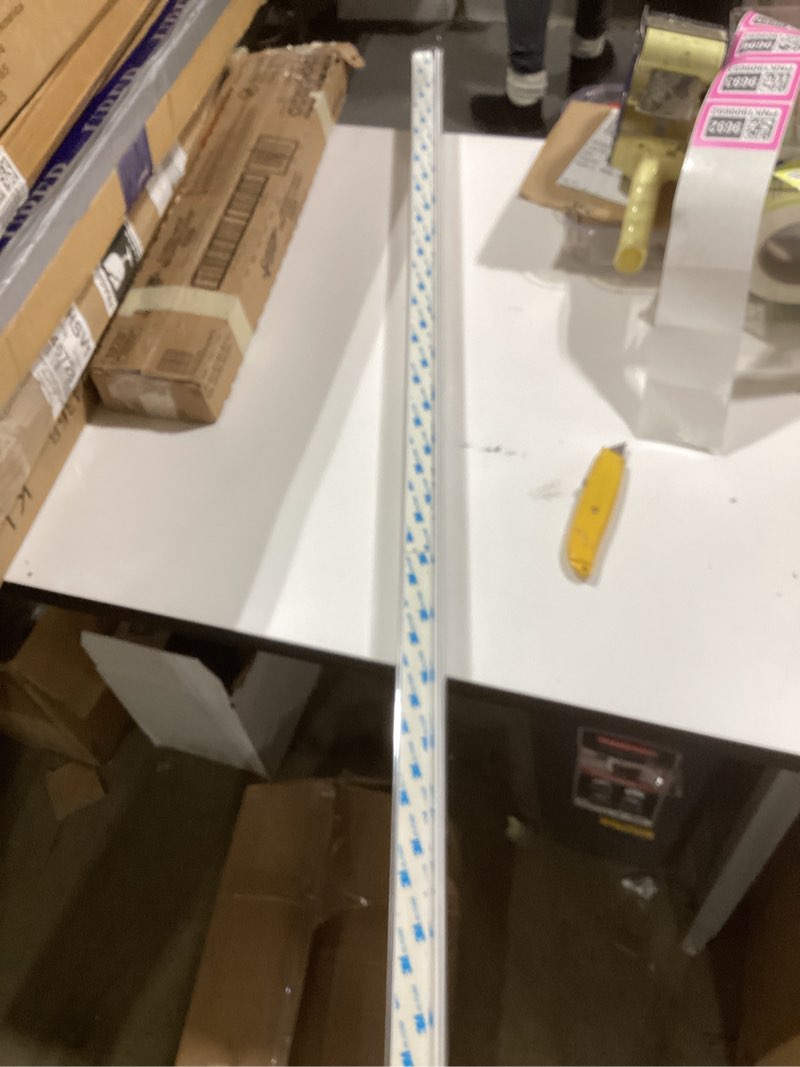 Condition photo showing New/Like New for ZSTARR Blackout Light Blockers Side Tracks PVC Light Blockers for Window Shades and Blinds Side Tracks for Blackout Shades Easy to Install Light Blocking Strips for Bedroom (White,58",4pcs) L-shaped White-4pcs 58‘’