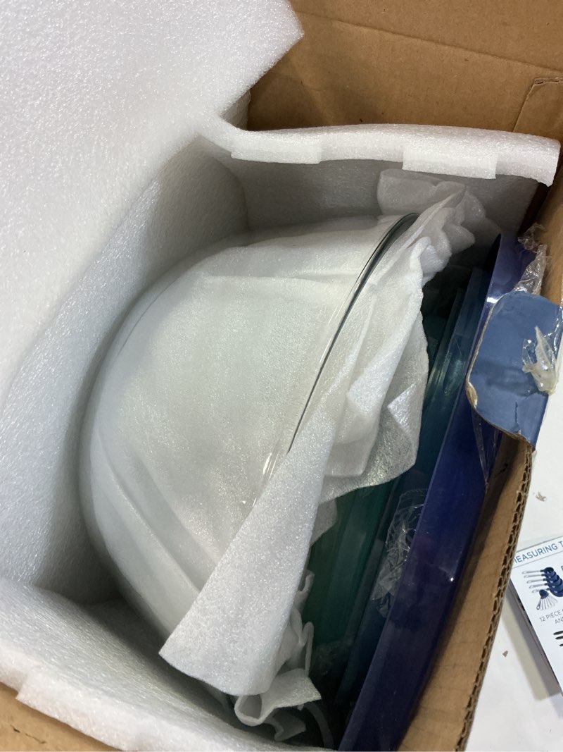 Condition photo showing Good Condition for COOK WITH COLOR 12 Pc Glass Mixing Bowl Set with Lids – Borosilicate Glass Nesting Bowls for Cooking, Baking and Meal Prep, Blue