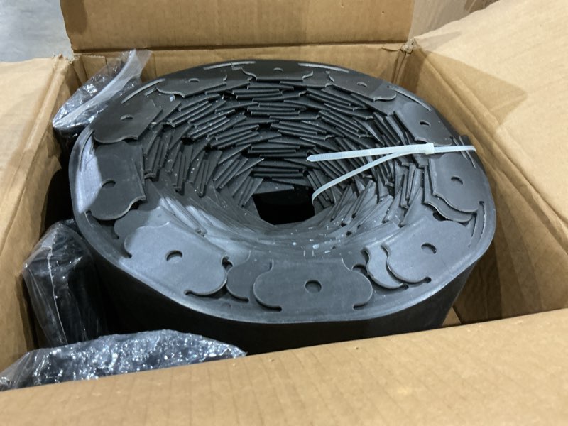 Condition photo showing New/Like New for similar to 4 in x 80 ft garden landscape edging, no dig garden edging border kit with 147 pcs spikes for flower bed lawn yard grass black 4in x 80ft black