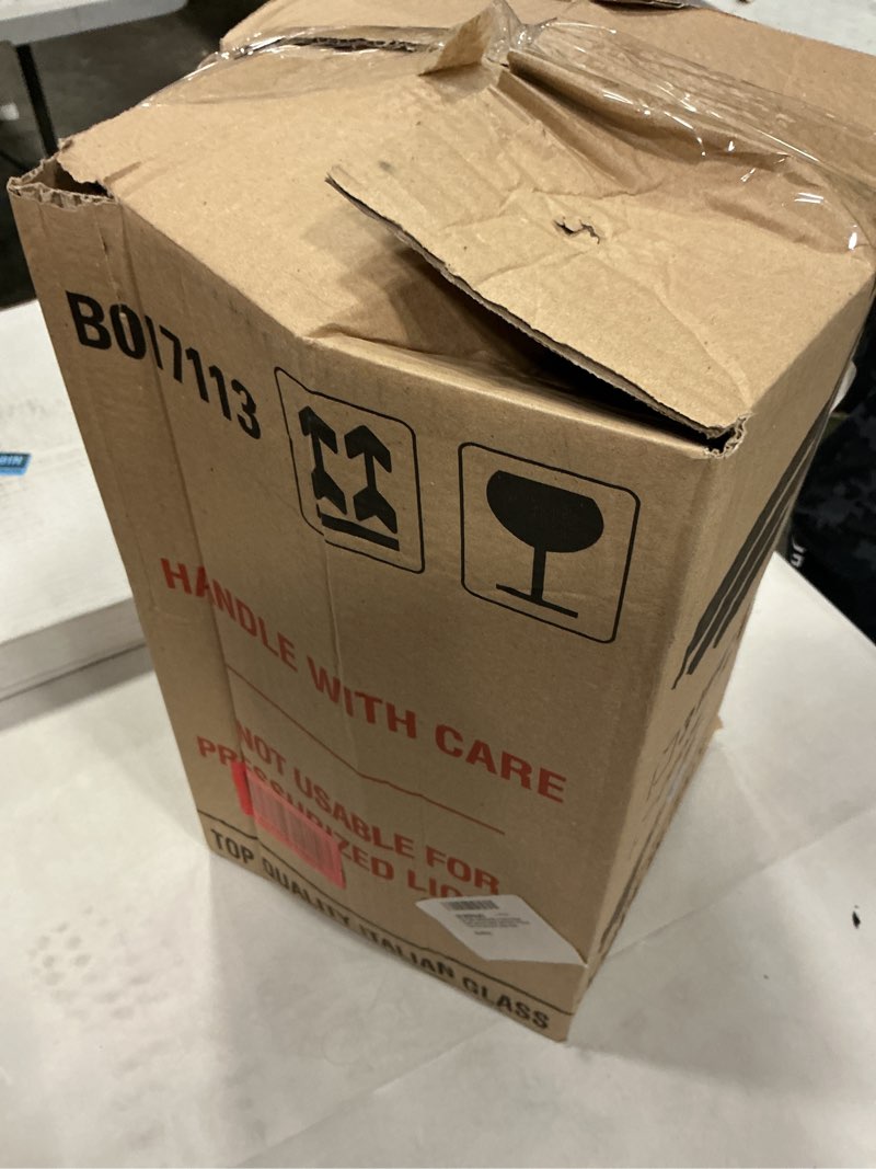 Condition photo showing New/Like New for geo sports bottles 3 gallon round glass carboy fits 30mm cork finish or 55mm push cap home brew (clear glass) (bt3gg)