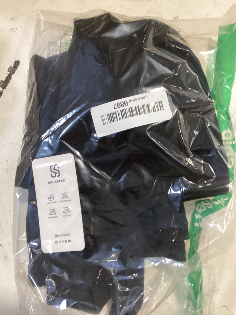 Condition photo showing Good Condition for suuksess women cotton rib padded tank tops sleeveless spaghetti strap square neck tops summer camisole going out shirts medium 01 black