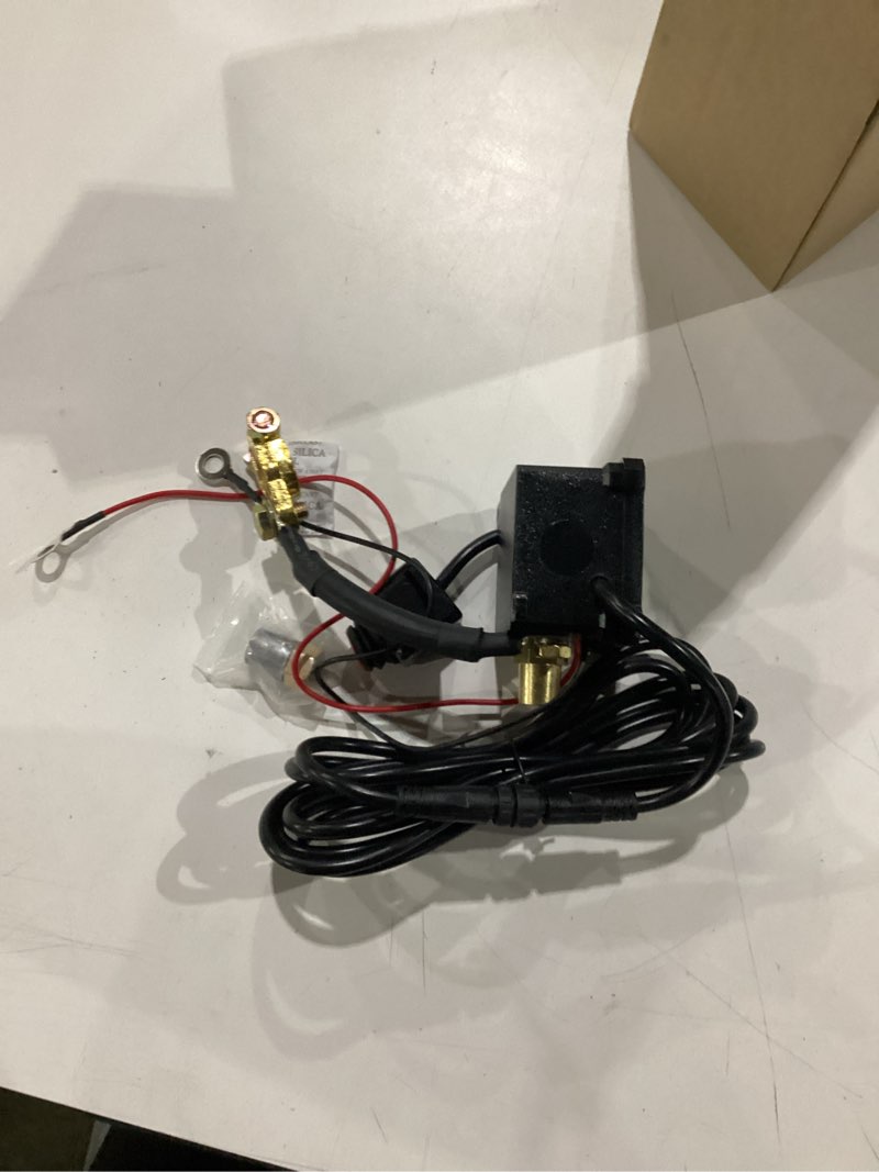 Condition photo showing Good Condition for 12v 250a battery disconnect switch kill switch, prevent battery drain for car truck rv, with illuminated round rocker switch, 9.84 ft cable, in-car manual cut-off manual control (illuminated round rocker switch)