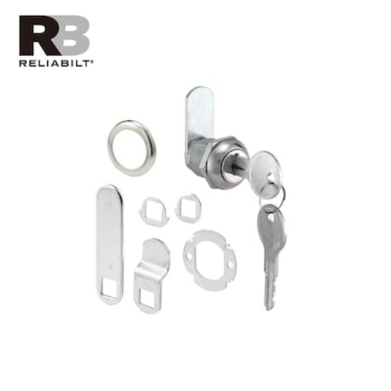 reliabilt cabinet/drawer lock silver zinc plated cabinet hardware kit