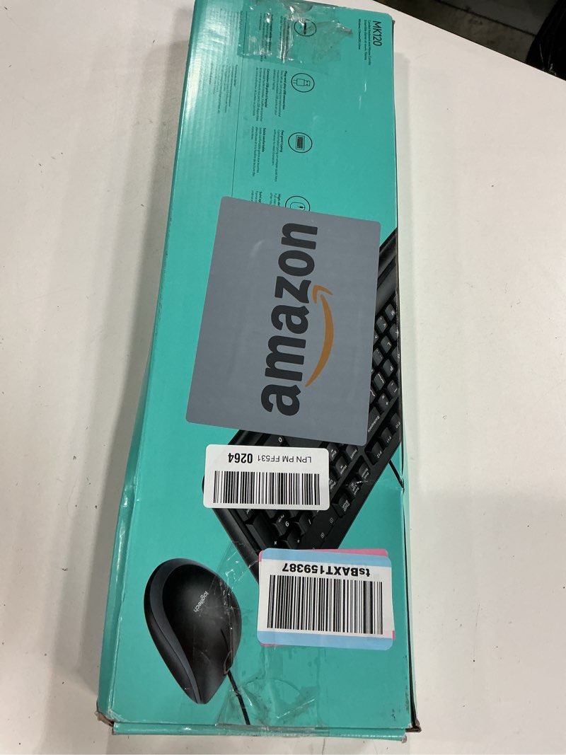 Condition photo showing Good Condition for Logitech MK120 Wired Keyboard and Mouse Combo for Windows, Optical Wired Mouse, Full-Size, USB, Compatible with PC, Laptop - Black