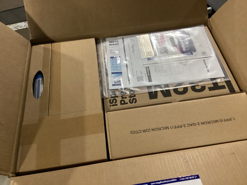 Condition photo showing Good Condition for iSpring RCC7AK, NSF Certified, 75 GPD, Alkaline 6-Stage Reverse Osmosis System, pH+ Remineralization RO Water Filter System Under Sink, Patented Top-Mounted Faucet Design for Easy Installation 6-Stage, Alkaline Brushed Nickel