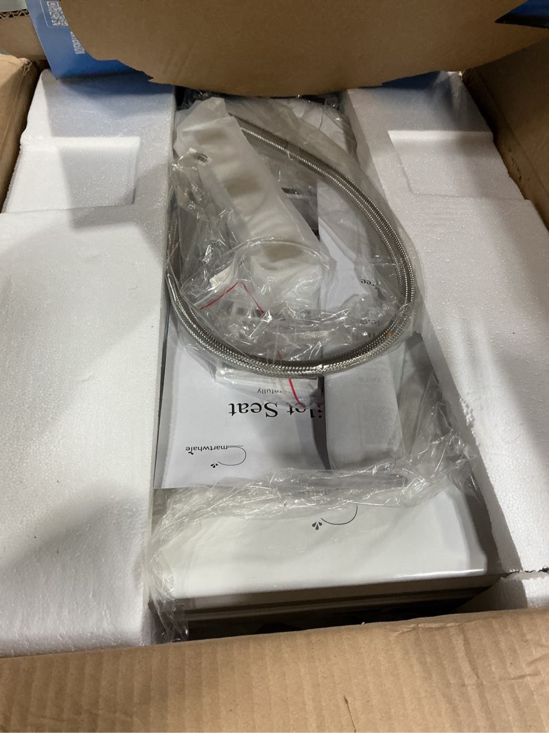 Condition photo showing New/Like New for Electric Bidet Toilet Seat, Heated Toilet Seat Elongated with Instant Warm Water & Dryer, Feminine & Front Rear Wash, Wireless Remote, Self-Clean Nozzle, Slow Close Lid, Upgraded Silent ECO Child Mode