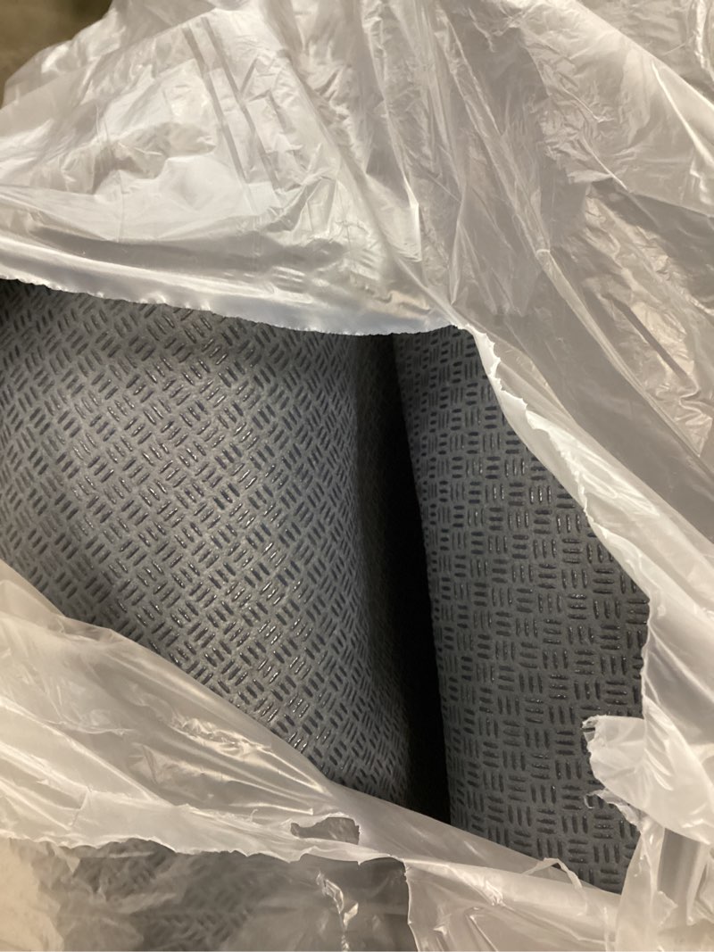 Condition photo showing As Is for Area Rug Non Slip Machine Washable Ultra Soft Living Room/Bedroom/Kitchen/Outdoor/Classroom Black Grey, 8'×10' Dark Grey 8' x 10' (Rectangular)