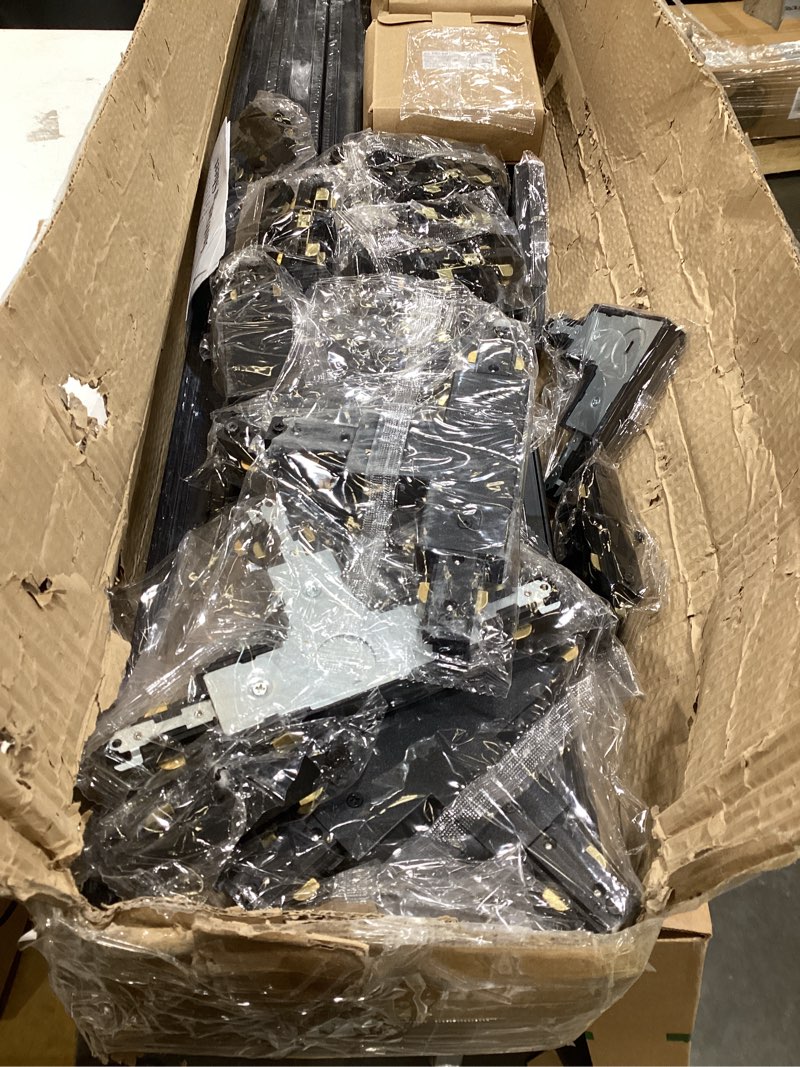 Condition photo showing As Is for Zanixor 65.6FT H Track Lighting Rail Kit, Black H Type Track Lighting Rails with Floating Canopy Con