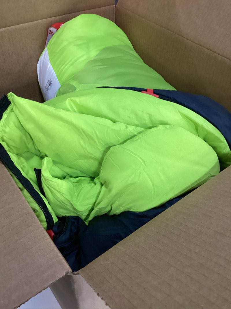 Condition photo showing As Is for coleman montauk 20?f big and tall sleeping bag