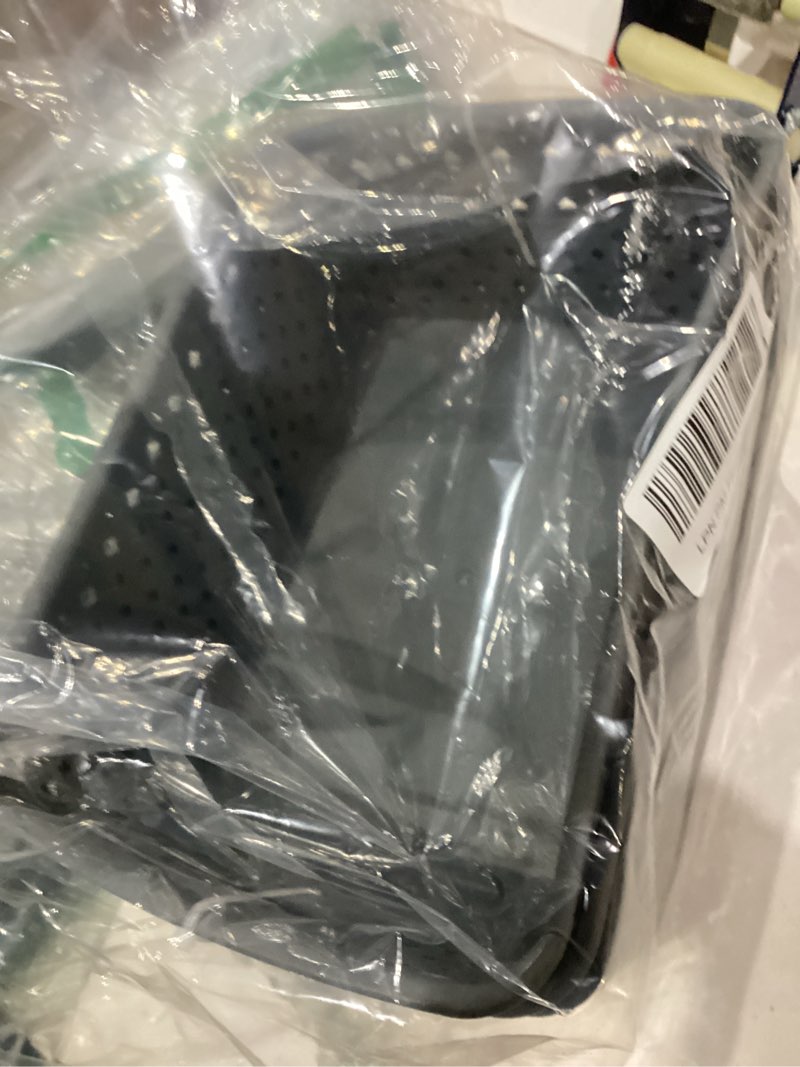 Condition photo showing Good Condition for MaxGear Organization and Storage 3 Packs, Plastic Bins Organizer Bins, Woven Baskets for Storage, Plastic Baskets with Handles, Grey Basket for Organizing, Basket Organizer for Home and Office, Medium Medium Grey