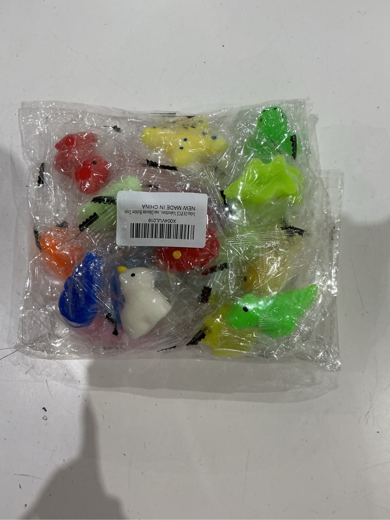 Condition photo showing As Is for jofan 24 pcs valentines cards with dinosaur sea animals mochi squishy toys squishies for valentines day kids school class classroom gifts prizes party favors