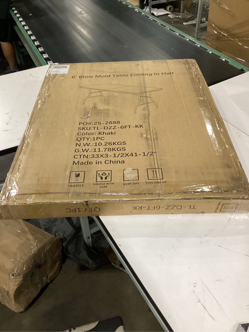 Condition photo showing Good Condition for large grey folding table
