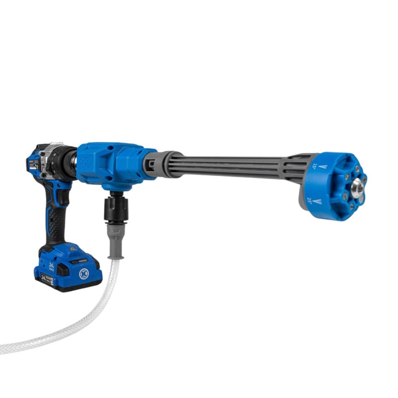 rotopower power cleaner drill attachment 500-psi 1-gpm cold water battery pressure washer with 1 spray tips