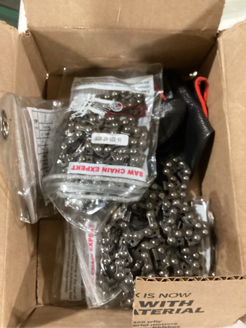 Condition photo showing Good Condition for 4 pack 18 inch chainsaw chain .325" pitch .063'' gauge 68 drive links fits stihl (pre 2023 .063" gauge) 025, ms250, ms251 and more 18" 68dl .325" .063" 4 pack