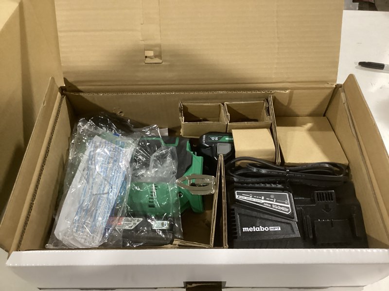 Condition photo showing Good Condition for Metabo HPT 18V MultiVolt Cordless Compact Pin Nailer Kit, 23 Gauge Nailer with Power Tool 2.0Ah Lithium Ion Battery, Drives 5/8" to 1-3/8" Headless Pin Nails, 5-Year Warranty, NP1835DA 18V Pin Nailer Kit Only