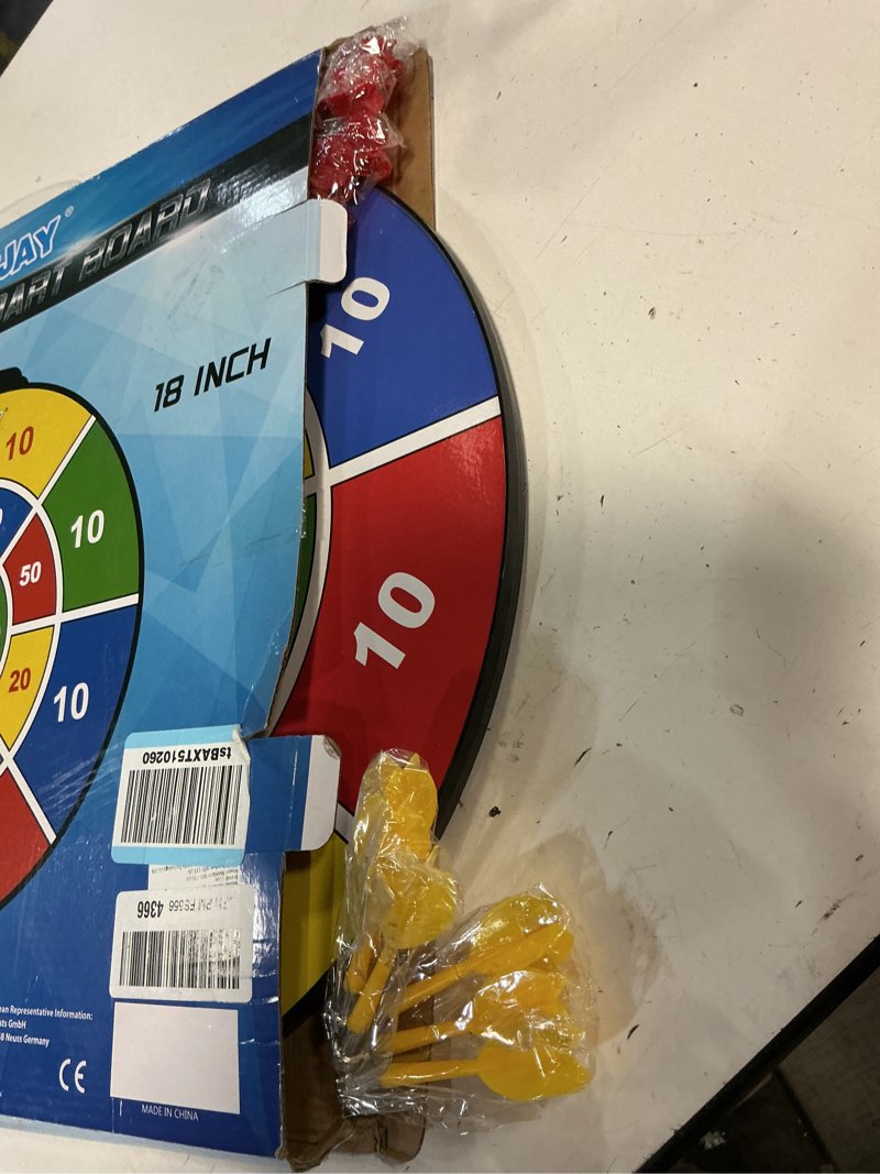 Condition photo showing Good Condition for 18 inch Magnetic Dart Board Set for Kids, Indoor Outdoor Game Dart Game with 12 Darts, Dartboard Toys Gifts for 8 9 10 11 12 Year Old Boys