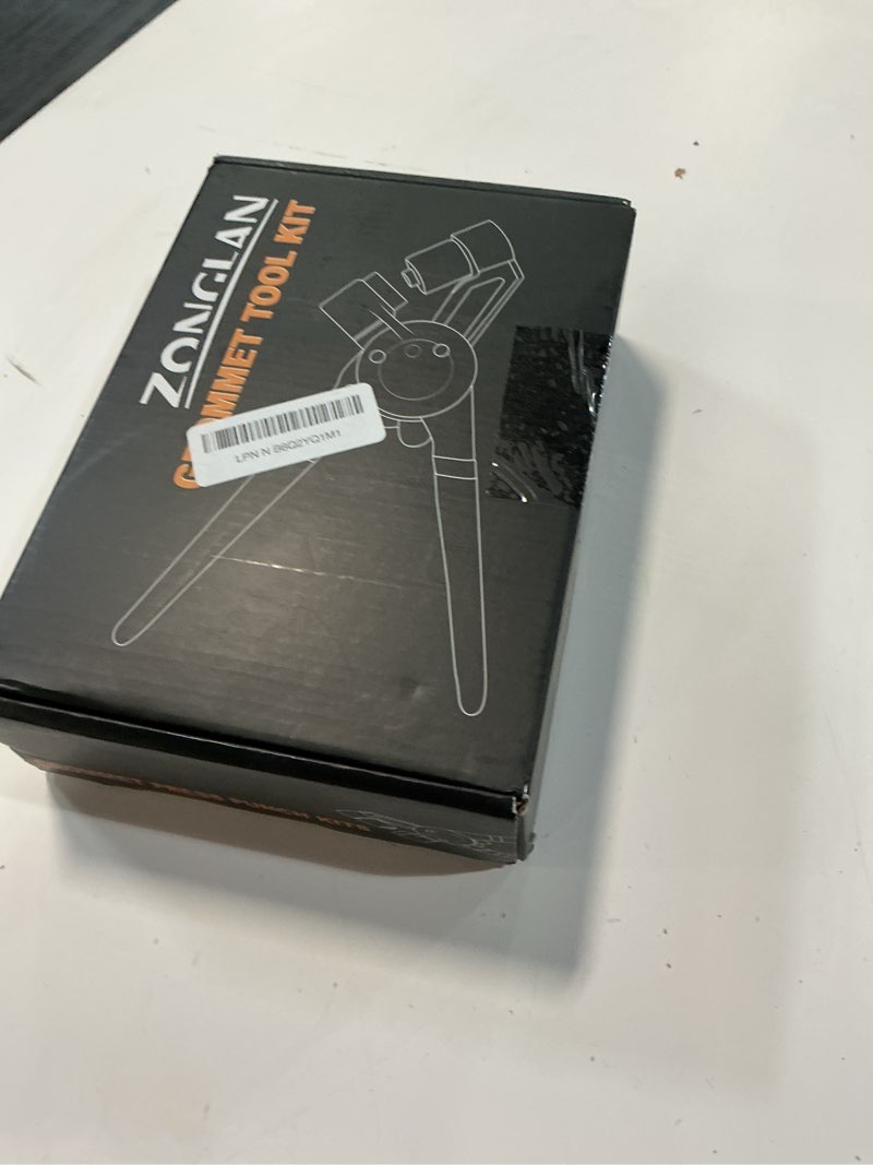 Condition photo showing New/Like New for heavy duty grommet tool kit of 1/2" 5/16" and 3/8",multi size handheld eyelet tool plier rivet press with 900 pcs silver grommets for tarp leather fabric 3-die set: 1/2", 5/16", 3/8"