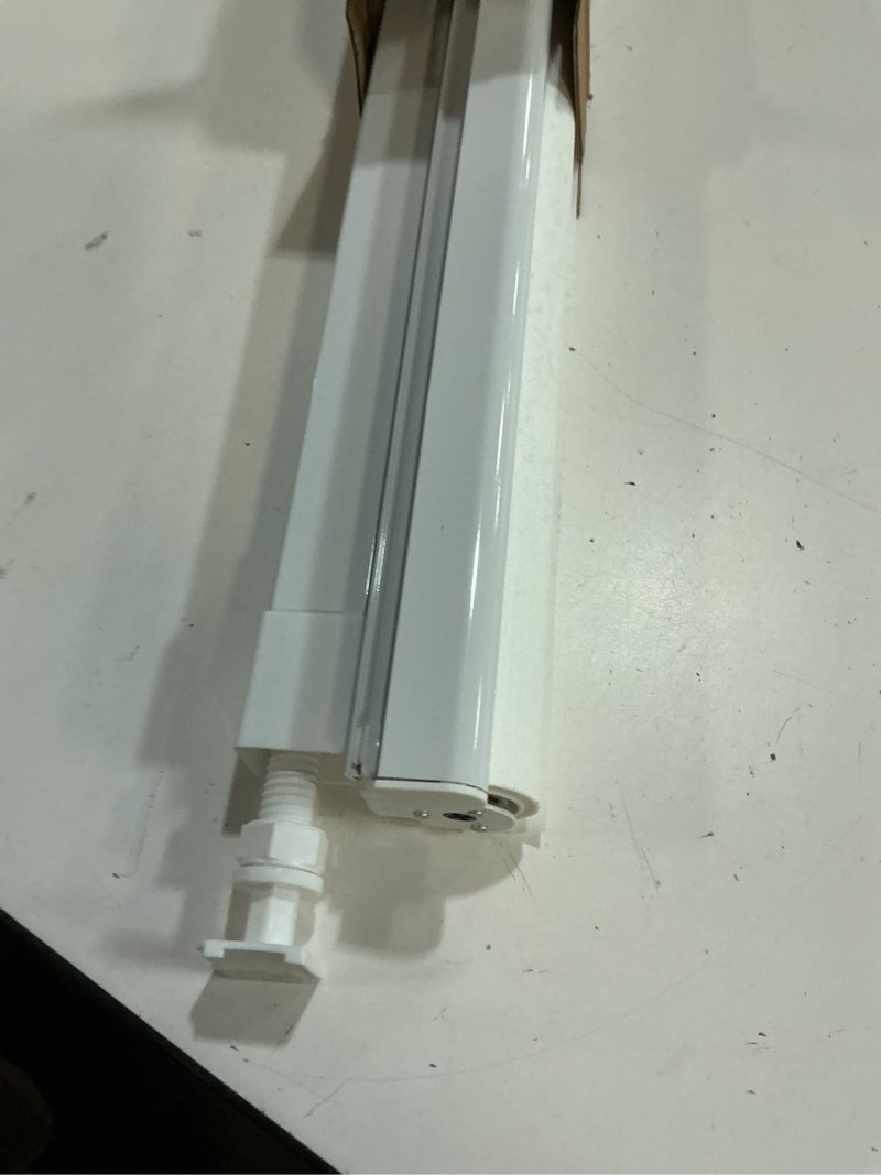 Condition photo showing As Is for LazBlinds No-Drill Cordless Zebra Blinds - Dual Layer Light Filtering & Room Darkening, Free-Stop Lift, Easy Install, Day & Night Privacy with Valance for Window 27.5" W x 72" H, White 27.5"W x 72"H White