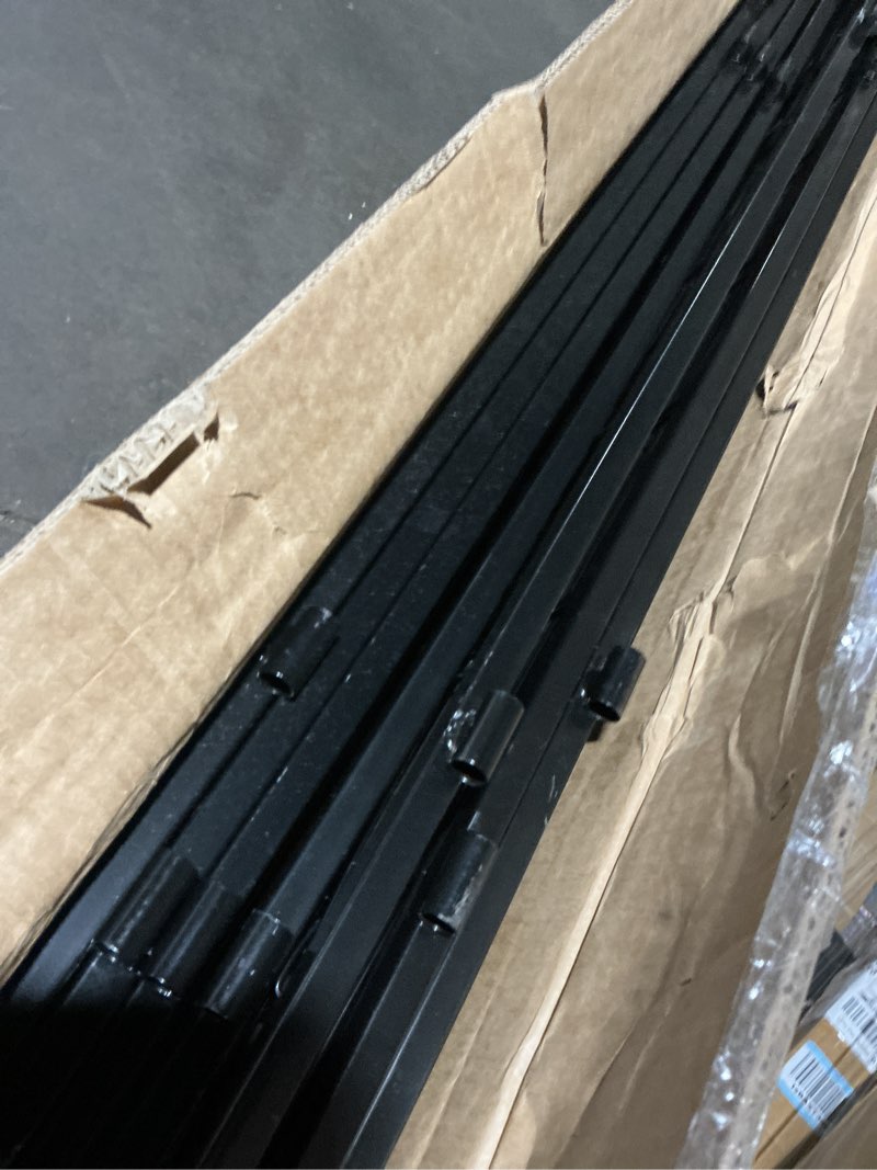 Condition photo showing Good Condition for ADAVIN Tall Garden Fence with Gate, 48 in(H) 8 Panels Heavy Duty Iron Metal Animal Barrier Fence, Indoor Dog Playpen, Temporary Fencing, Dog Fence Outdoor for Yard, Total17.7 Ft(L), Black 8panels-48in(H)×17.7ft(L)