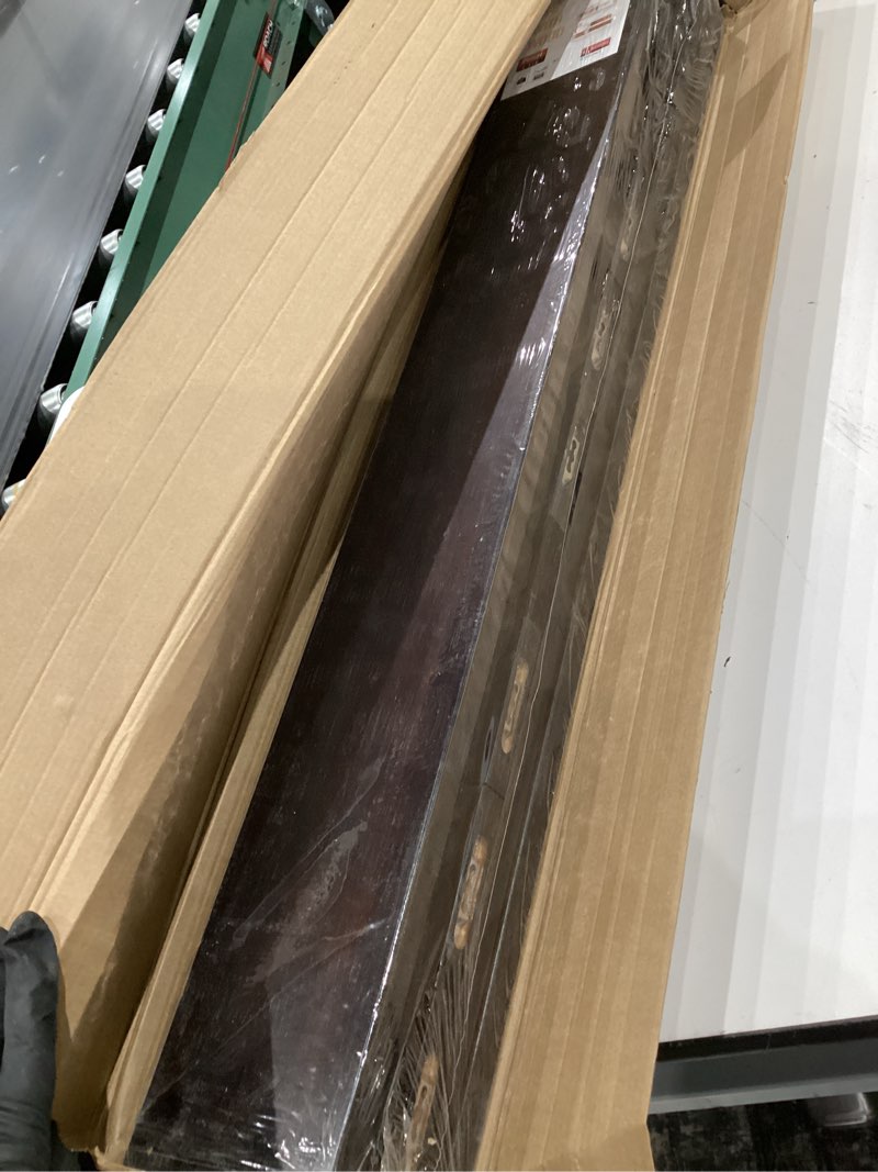 Condition photo showing Good Condition for azsky nursery book shelves deep walnut wall mount floating book shelf for bedroom wooden wall book shelf children kids toddler wall bookshelf 36 inch a set of 3 same sizes deep walnut 36inch set of 3