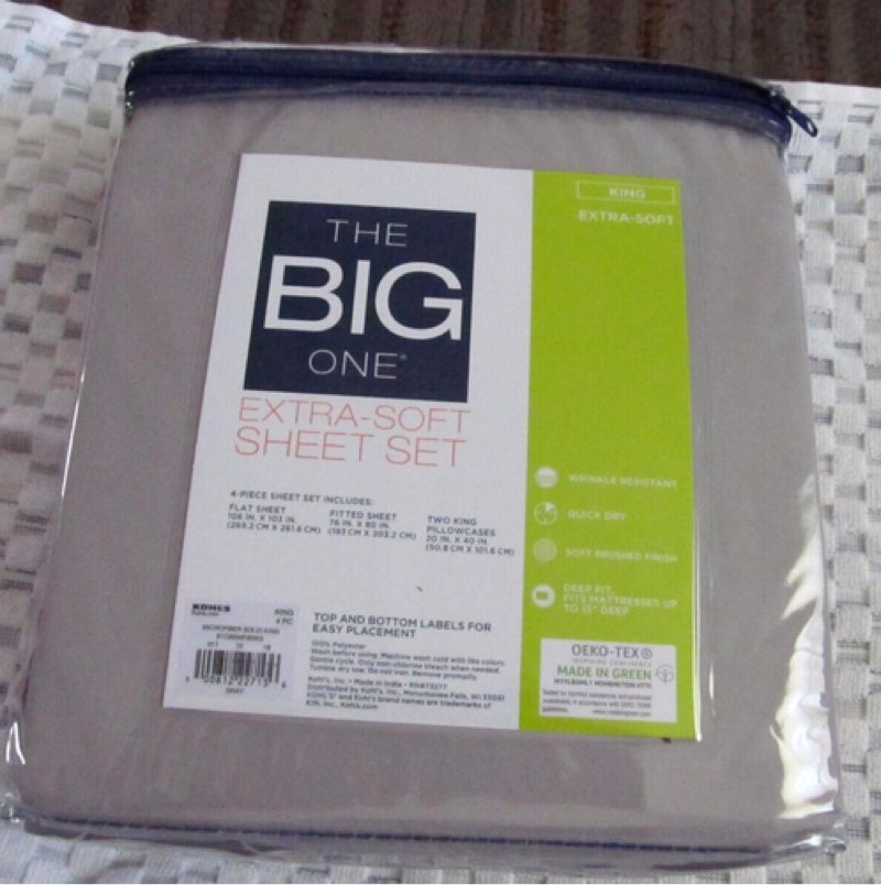 The Big One KING size 4 pc Extra Soft Microfiber Sheet Set