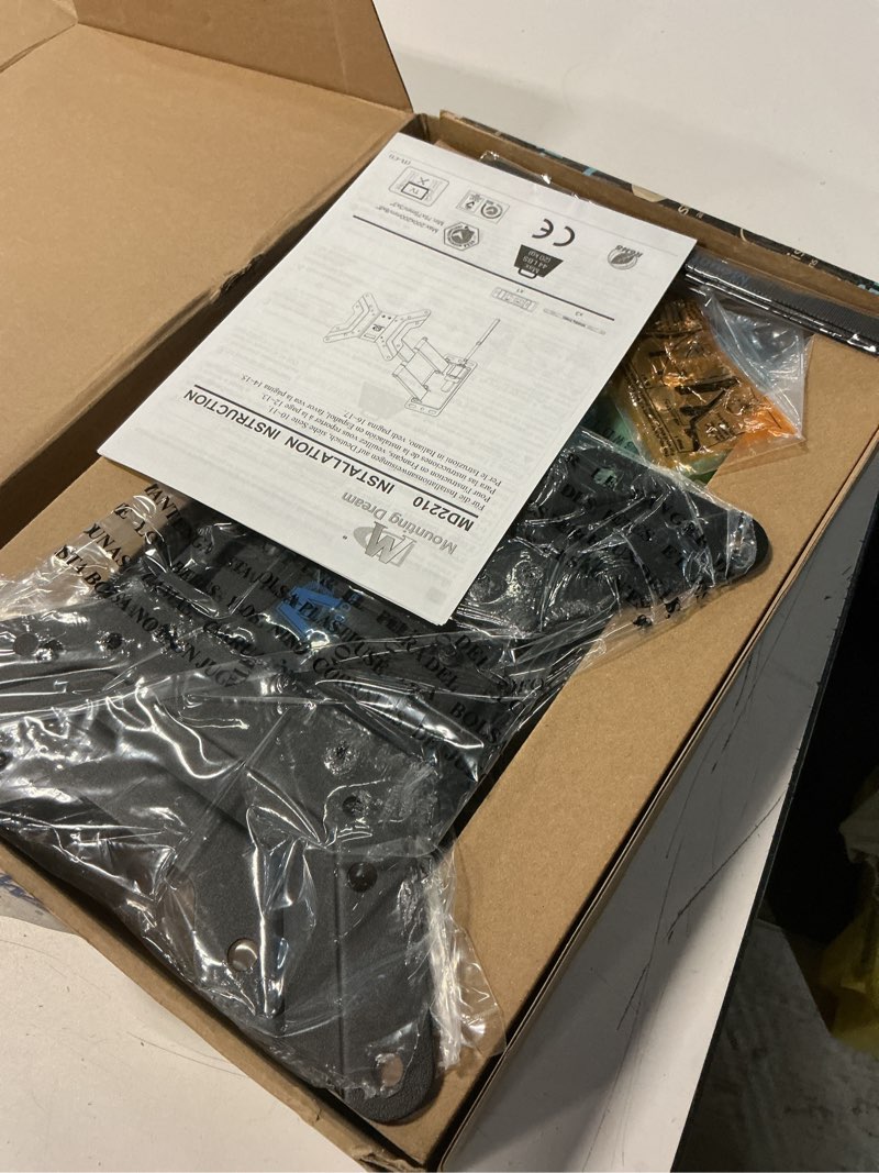 Condition photo showing Good Condition for mounting dream ul listed lockable rv tv mount for most 17-43 inch tv, rv mount for camper trailer motor home boat truck, full motion unique one step lock rv tv wall mount, vesa 200mm, 44 lbs, md2210 for 17" to 43" tvs,