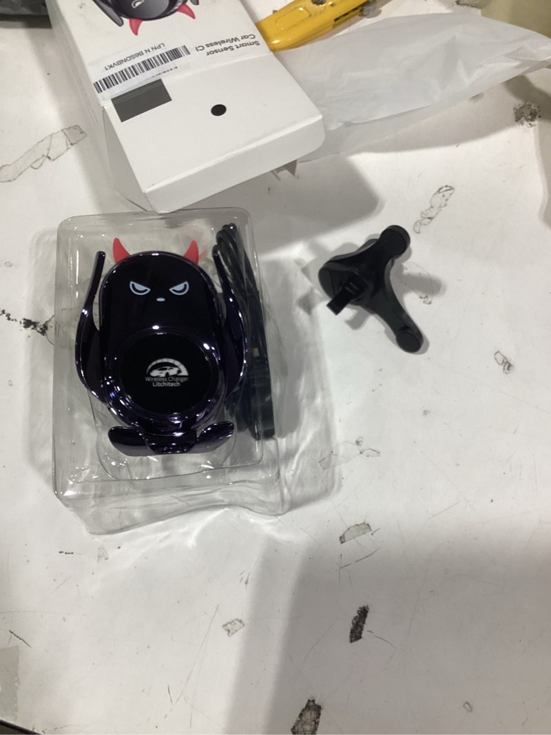 Condition photo showing Good Condition for Similar product not like stock photoWireless Car Charger Automotive Electric Induction 15W Wireless Charger Car Vent Mount Bracket Fast Charging Auto-Clamping Car Phone Holder Mount Air Vent Phone Holder (Blue)