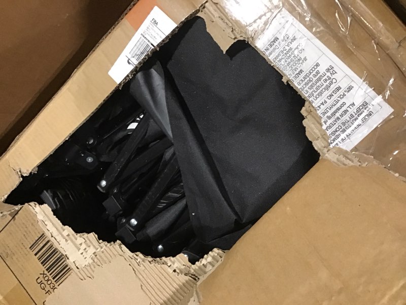 Condition photo showing As Is for Sekey 48''L Collapsible Foldable Extended Wagon with 440lbs Weight Capacity, Heavy Duty 300L Folding Utility Garden Cart with Big All-Terrain Beach Wheels & Drink Holders. Black INCOMPLETE 