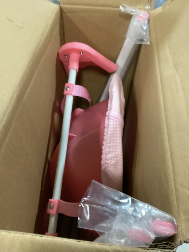 Condition photo showing Good Condition for Badger Basket Doll Swing and Carrier - Pink Gingham