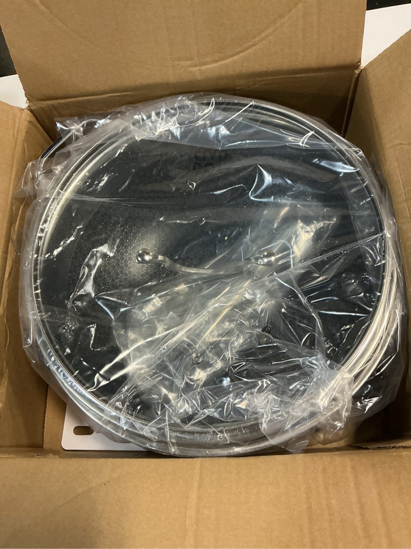 Condition photo showing Good Condition for dotclad wok pan,hybrid 12 inch wok with lid, pfoa free cookware,non stick stainless steel woks & stir-fry pans nonstick, dishwasher and oven safe, works on induction 12 inch wok+lid