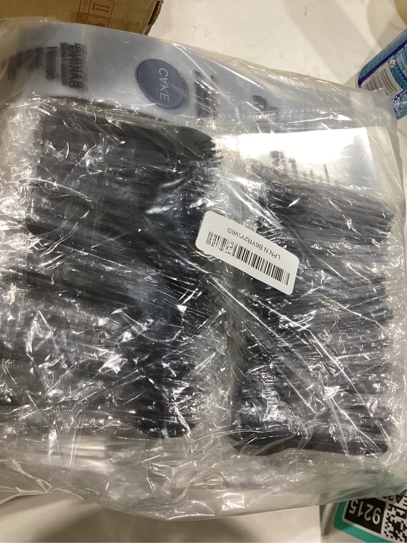 Condition photo showing Good Condition for JMIATRY 100 Count 12 oz Square Plastic Dessert Cups with Lids and Spoons Clear Disposable Dessert Cup Tiramisu Container 12oz Plastic Parfait Cups for Cupcake Mousse Yogurt Pudding Fruit