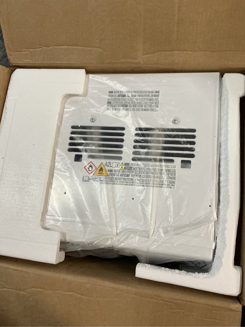 Condition photo showing Good Condition for Amazon Basics 6000-BTU Window Air Conditioner, Up to 250 Sqf, Window AC Units with Cool and Fan Functions, Washable Filter, Adjustable Window Kit, Digital Temperature Display, Remote Control, White White 6000 BTU