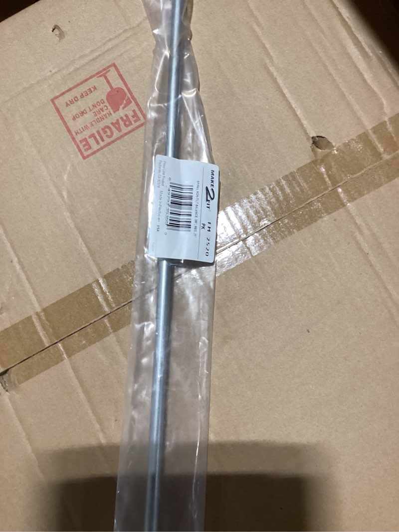 Condition photo showing As Is for prime-line fm 2520 25 in. x 3/8 in. spiral non-tilt balance, red tip (single pack), aluminum