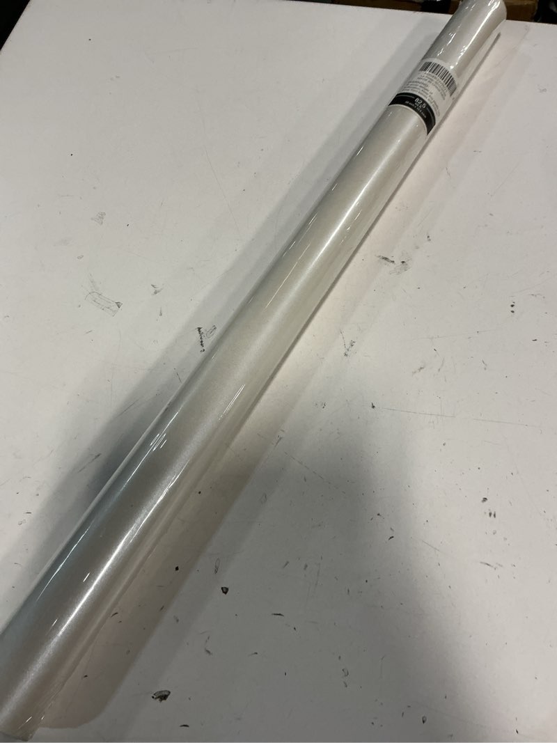 Condition photo showing New/Like New for LaRibbons White Wrapping Paper, 30 Inch x 33 Feet, Solid Color Pearly-Lustre Gift Wrapping Paper Rolls for Wedding, Christmas, Valentine's Day, Birthday, Baby Shower White 30 Inch x 33 Feet