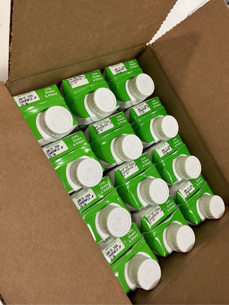 Condition photo showing New/Like New for (best by mar/18/2026)orgain organic nutritional protein shake, 16g grass fed whey protein, meal replacement, 20 vitamins & minerals, fruits & vegetables, variety pack, chocolate, vanilla, strawberry, 11 fl oz (12 pack) variety pack 11 fl oz (pack of 12)