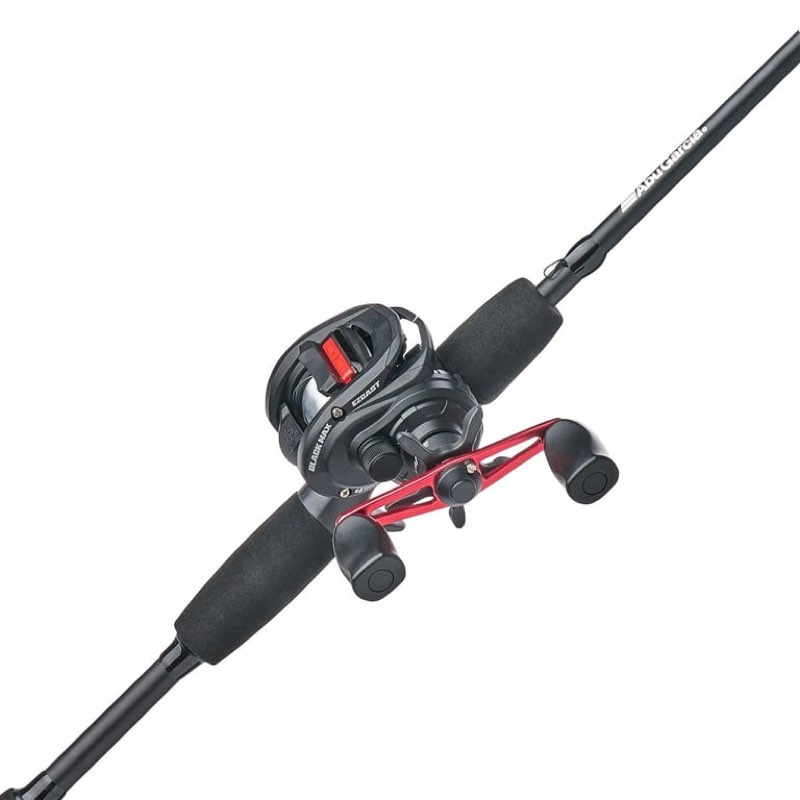 abu garcia max ez cast baitcast fishing combo, 6' medium rod, right handed reel