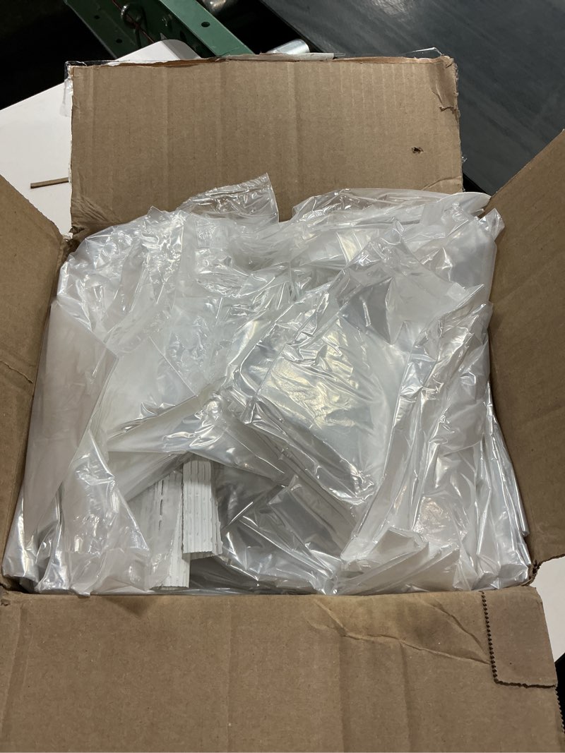 Condition photo showing As Is for 55 gallon clear trash bags, (50 bags w/ties) large clear plastic recycling garbage bags, (clear)