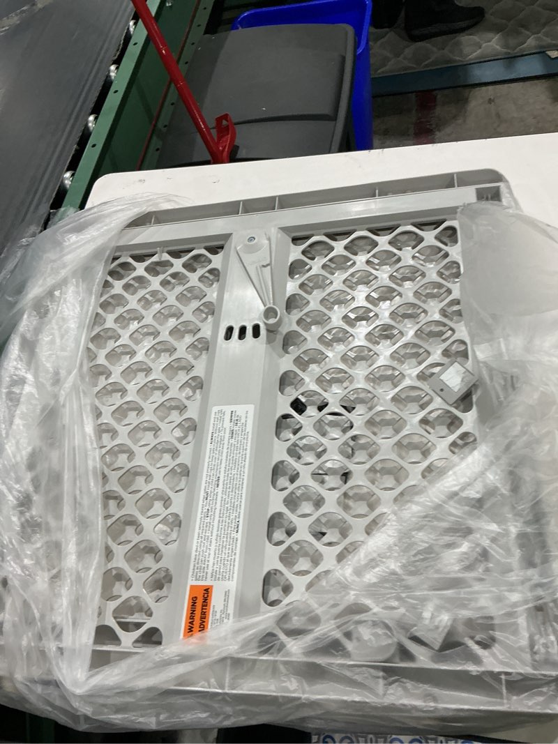 Condition photo showing As Is for north states 5-way pet gate, model# 8619 similar