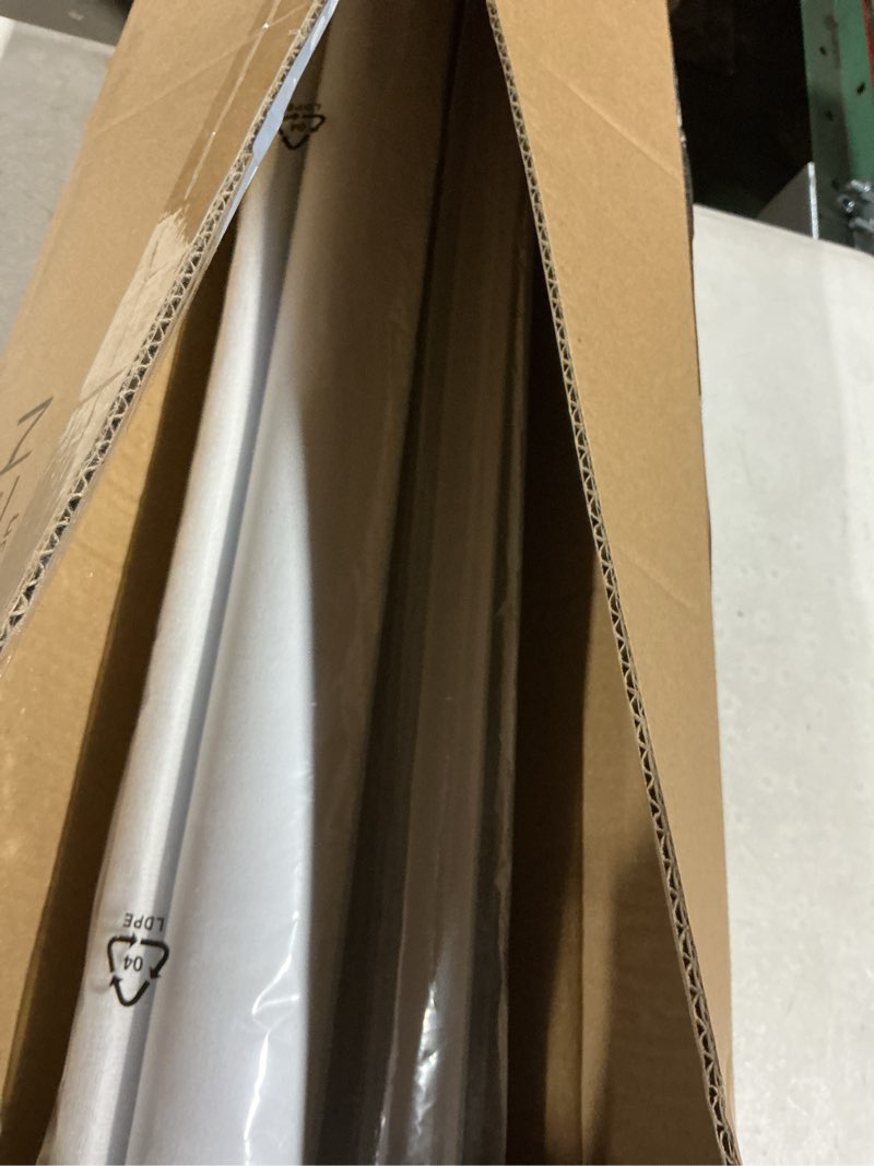 Condition photo showing Good Condition for Allesin ZEN No Drill No Tools Blackout Roller Shades for Windows, Cordless Roller Blinds with Fabric-Matched, Custom Blinds for Home Office,Bedroom, White, 39" W x 48" H 39"W x 48"H Linen Woven-100% Blackout-white