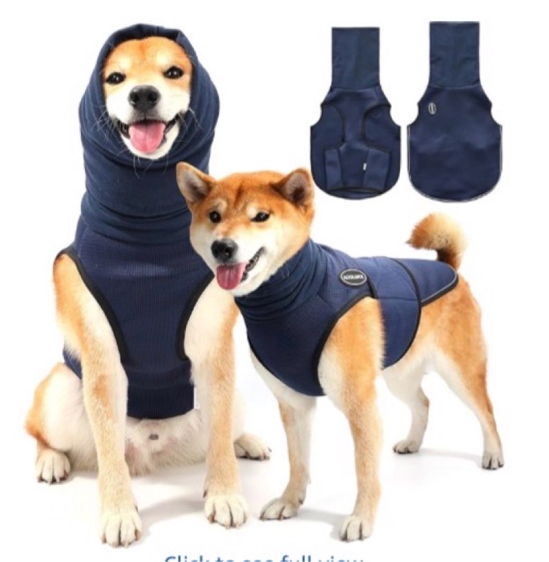 Spajoy Dog Anxiety Vest with Band Noise Cancelling Ear Muffs Combination Set – Soft Thunder Jacket f