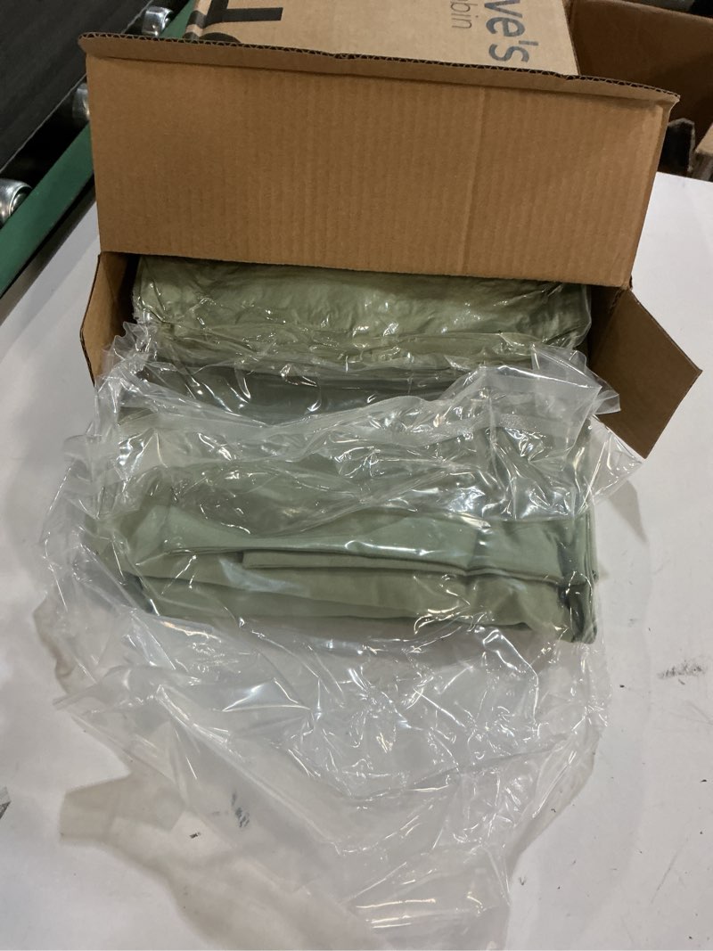 Condition photo showing New/Like New for Love's cabin Twin Comforter Set Sage, 5 Pieces Twin Bed in a Bag, All Season Bedding Sets with 1 Comforter, 1 Flat Sheet, 1 Fitted Sheet, 1 Pillowcase and 1 Pillow Sham Twin Sage