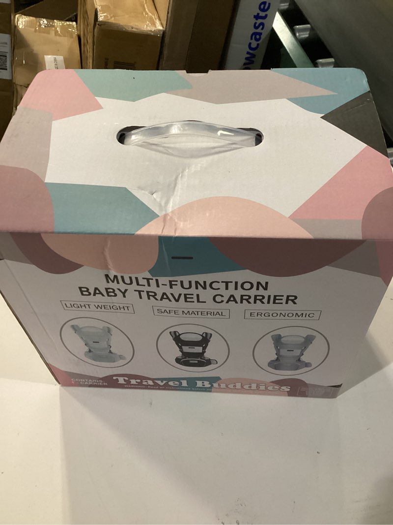Condition photo showing New/Like New for Travel Buddy Baby Carrier | 4-in-1 with Hip Seat and Sling | Adjustable Size for Dad & Mom | Back & Lumbar Support | Ergonomic M Position Develops Healthy HIPS | 3-44lbs Newborn & Toddler Carrier Mint Green