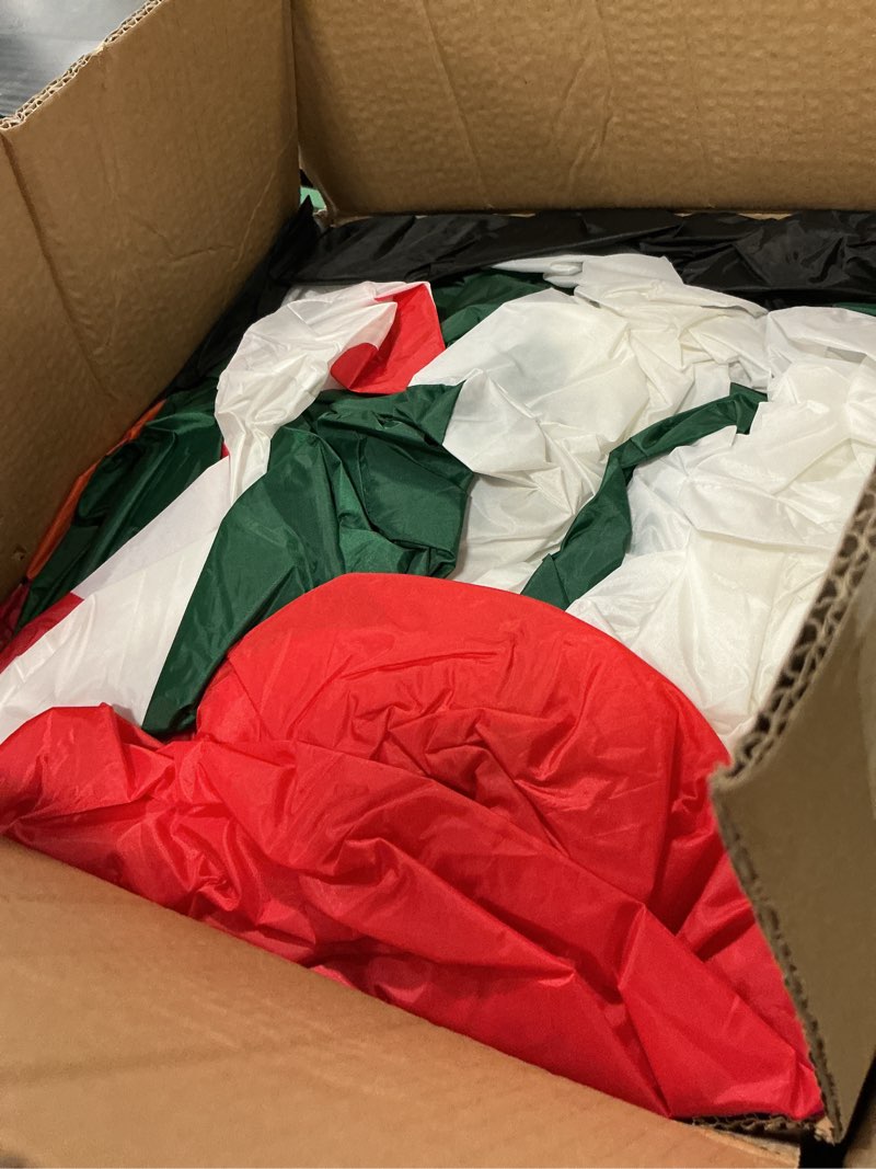 Condition photo showing As Is for Holiday Living 20-ft Lighted Snowman Christmas Inflatable